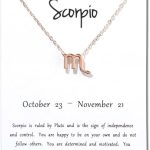 Giorgio Bergamo Gold Plated 12 Zodiac, Horoscope, Pendant Necklace - Scorpio Products for men