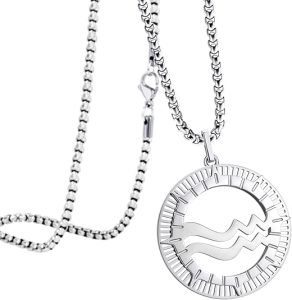 555Jewelry - Aquarius Necklace for men