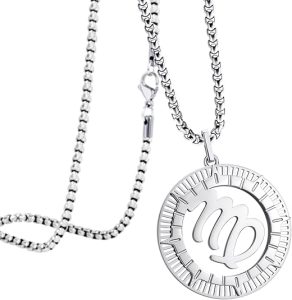 555Jewelry - Virgo Necklace for men