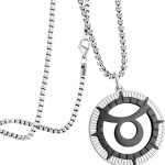 555Jewelry Stainless Steel Horoscope Zodiac Sign Necklace Pendant for Men & Women - Taurus Products for men