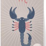 Lantern Press Scorpio, Woven Zodiac (12x18 Art Print, Travel Poster Wall Decor) - Scorpio Canvas for men
