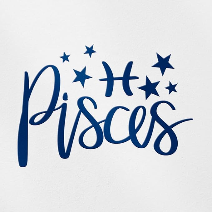 Decal Stickers of Pisces (Navy Blue) (Set of 2) Premium Waterproof Vinyl Decal Stickers for Laptop Smartphone Car Dirt Bike Wall Room Mason Jar Bathtub Door Skateboard Console - ANDsticg92634AB - Pisces Car Accessories for men