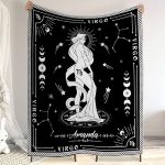 CHIARA CONTI11 Virgo Blanket, Constellations Blanket, 12 Horoscope Astrology Blanket, Customized Name Blanket for Virgo, Personalized Zodiac Blanket, Virgo Blanket Gift Family, Valentines Day Gifts 2 - Virgo Blanket for men