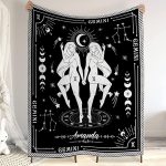 Gemini Blanket, Constellations Blanket, 12 Horoscope Astrology Blanket, Customized Name Blanket For Gemini, Personalized Zodiac Blanket, Gemini Blanket Gift Family, Valentines Day Gifts 2 - Gemini Blanket for men