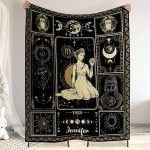 CHIARA CONTI11 Virgo Blanket, Constellations Blanket, 12 Horoscope Astrology Blanket, Customized Name Blanket for Virgo, Personalized Zodiac Blanket, Virgo Blanket Gift, Valentines Day Gifts 10 - Virgo Blanket for men