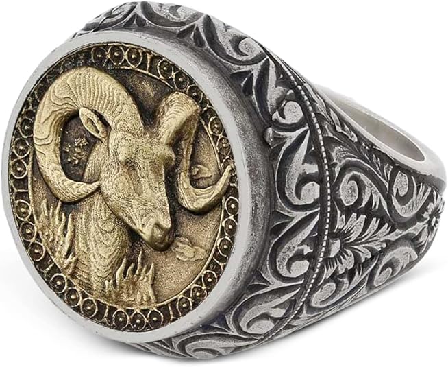 Aries Signet Ring, Zodiac Signet Ring, Aries Zodiac Ring for Men, Constellation Ring, Astrology Ring for Women, Aries Star Sign Ring - Aries Ring for men