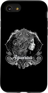 iPhone SE (2020) / 7 / 8 Occult Aquarius Goddess Astrology Sign Zodiac Wicca Witch Case - Aquarius Phone Case for men