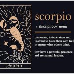 Buzz Unplugged Scorpio Zodiac Astrology Poster: Unique Astronomy Boho Wall Art Poster for Home, Office, Bedroom & Living Room Decor - Unframed Posters 8x10 - Scorpio Canvas for men