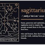 Buzz Unplugged Sagittarius Zodiac Astrology Poster: Unique Astronomy Boho Wall Art Poster for Home, Office, Bedroom & Living Room Decor - Unframed Posters 8x10 - Sagittarius Home Decor for men