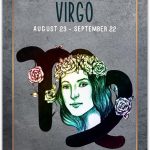 Buzz Unplugged Virgo Zodiac Astrology Poster: Unique Astronomy Boho Wall Art Poster for Home, Office, Bedroom & Living Room Decor - Unframed Posters 11x14 - Virgo Poster for men