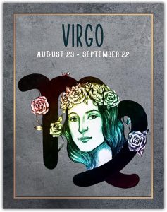 Buzz Unplugged Virgo Zodiac Astrology Poster: Unique Astronomy Boho Wall Art Poster for Home, Office, Bedroom & Living Room Decor - Unframed Posters 11x14 - Virgo Poster for men