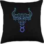 Zodiac Sign Taurus Dreamer or Believer Throw Pillow - Taurus Pillow for men