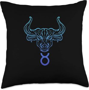 Zodiac Sign Taurus Dreamer or Believer Throw Pillow - Taurus Pillow for men