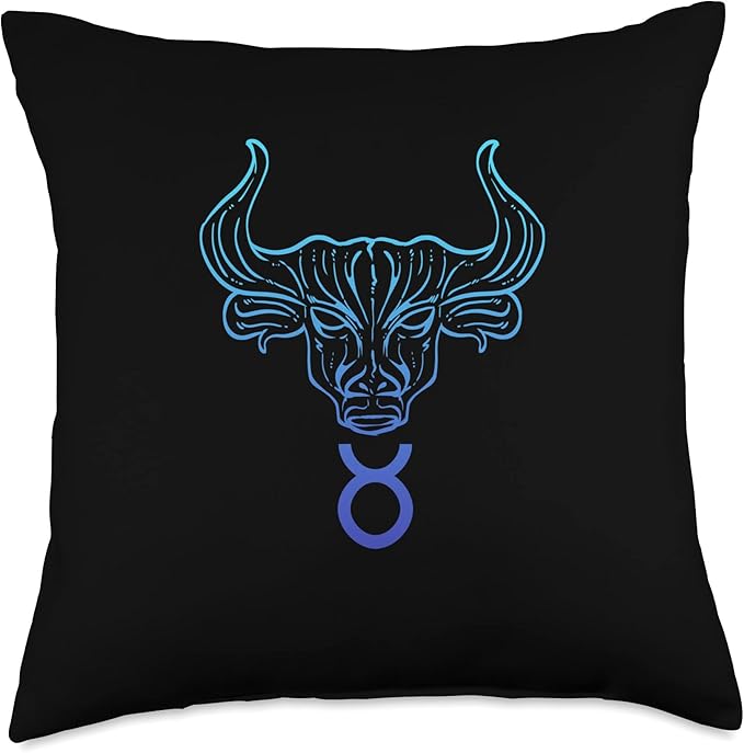 Zodiac Sign Taurus Dreamer or Believer Throw Pillow - Taurus Pillow for men