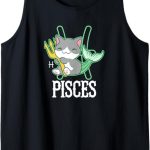 Pisces Zodiac Sign Chibi Anime - Pisces T-Shirt for men