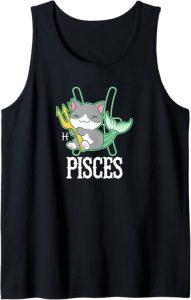Pisces Zodiac Sign Chibi Anime - Pisces T-Shirt for men