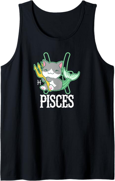Pisces Zodiac Sign Chibi Anime - Pisces T-Shirt for men