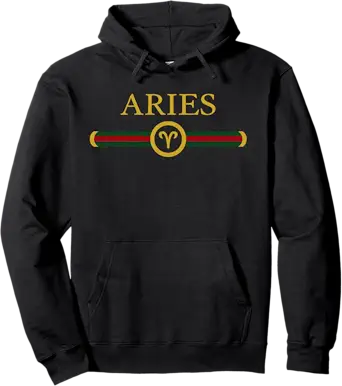 Aries zodiac March april birthday Graphic art Aries sign Pullover Hoodie - Aries Hoodie for men