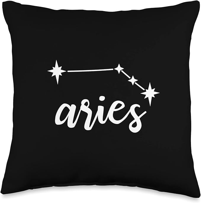 Zodiac sign Aries Horoscope Throw Pillow - Aries Pillow for men
