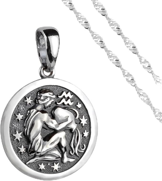 Mia Silver Studio - Aquarius Necklace for men