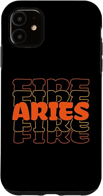 iPhone 11 Aries Fire Sign Zodiac Case - Aries Phone Case for men