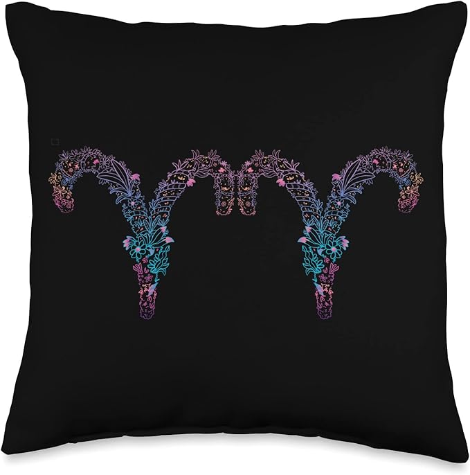 Astrology Love Horoscope Signs Aries and Aries Couple Throw Pillow - Aries Pillow for men