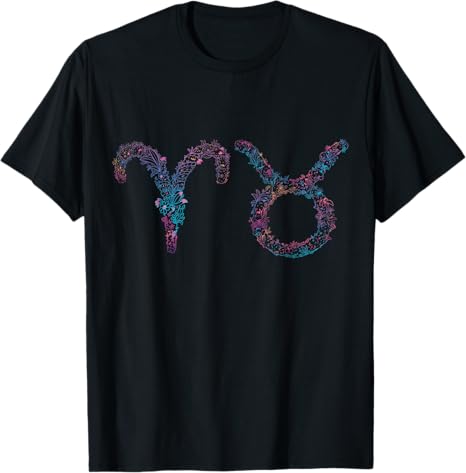 Astrology Horoscope Zodiac Signs Aries and Taurus Couple T-Shirt - Aries T-Shirt for men