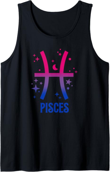 Bisexual Bi Pride LGBTQ Pisces Zodiac Sign - Pisces T-Shirt for men
