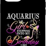 iPhone 12 Pro Max Aquarius Birthday Queen Gifts Zodiac Aquarius Girl Womens Case - Aquarius Phone Case for men
