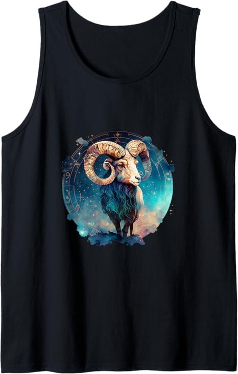 Aries Zodiac Sign Astrology March to April Birthday Tank Top - Aries T-Shirt for men