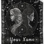 Personalized Gemini Throw Blanket for Women, 50" x 60" Inches Soft Zodiac Blankets for Boys Girls, Aesthetic Constellation Throw Gifts for Couch, Bed & Travel - Gemini Blanket for men