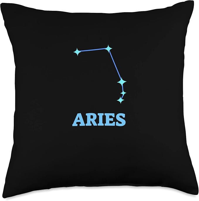 Astrology Zodiac Sign Aries Horoscope Constellation Throw Pillow - Aries Pillow for men