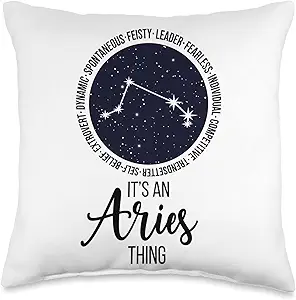 It's An Aries Thing Aries Zodiac Sign Aries Birthday Throw Pillow - Aries Pillow for men