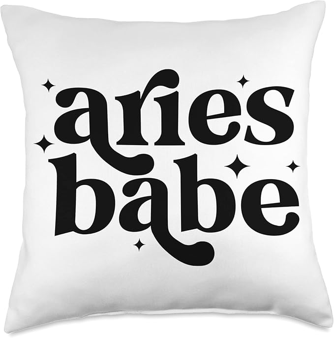 Aries Babe Aries Zodiac Sign Aries Horoscope Throw Pillow - Aries Pillow for men