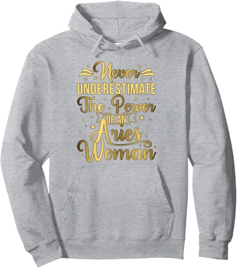 Aries Woman Aries Zodiac Sign Aries Horoscope Pullover Hoodie - Aries Hoodie for men
