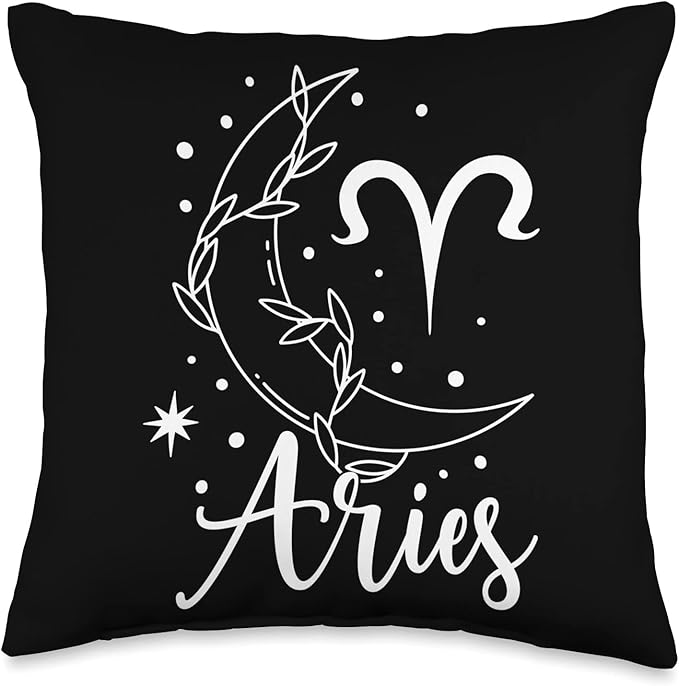 Aries Zodiac Sign Aries Birthday Aries Astrology Throw Pillow - Aries Pillow for men