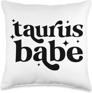 Taurus Babe Taurus Zodiac Sign Taurus Horoscope Throw Pillow - Taurus Pillow for men