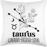 Taurus Definition Taurus Zodiac Sign Taurus Birthday Throw Pillow - Taurus Pillow for men