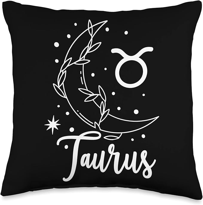 Taurus Zodiac Sign Taurus Birthday Taurus Astrology Throw Pillow - Taurus Pillow for men