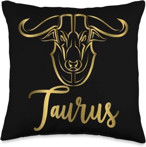 Taurus Zodiac Sign Taurus Birthday Taurus Astrology Throw Pillow - Taurus Pillow for men
