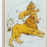 CafePress Canvas Wall Art Lion Leo Constellations Ready to Hang for Living Room, Bedroom or Office - Leo Canvas for men