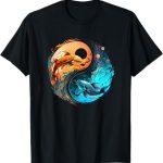 Pisces Horoscope Yin-Yang Symbol Zodiac Sign Tees - Pisces T-Shirt for men