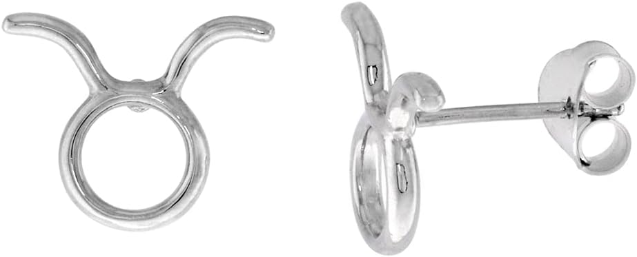 Sabrina Silver - Taurus Earrings for men