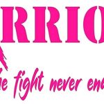 Breast Cancer Awareness Distresses Ribbon Warrior Boxing Gloves Car Window Vinyl Decal Sticker Car Window Decal Bumper Sticker (HOT PINK) - Cancer Car Accessories for men