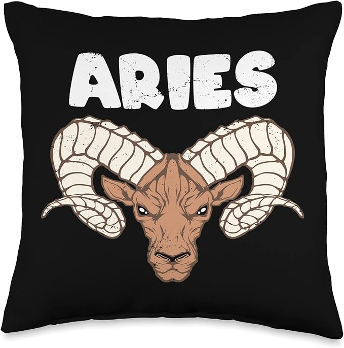 Aries Zodiac Sign Aries Personality Throw Pillow - Aries Pillow for men
