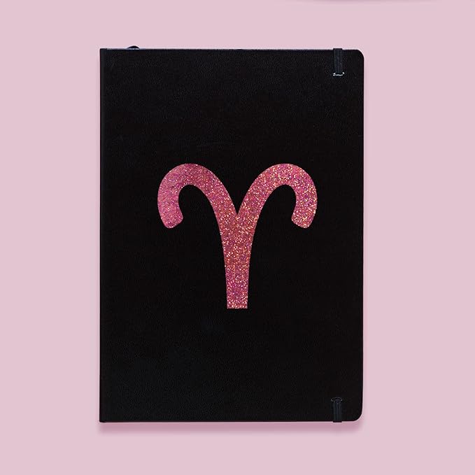Aries Decal Vinyl Sticker Auto Car Truck Wall Laptop | Pink Holographic Glitter | 5.5" x 5" - Aries Sticker for men