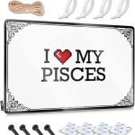 Garage Signs Funny I Love My Pisces Tin Sign Men Stuff Funny Home Decor (Color : Colour, Size : 30X40CM) - Pisces Home Decor for men