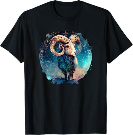 Aries Zodiac Sign, Horoscope Sign Aries, Astrological Sign T-Shirt - Aries T-Shirt for men