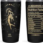 Aquarius Gifts for Women: 20 OZ Astrology Tumbler Cup, Witchy Gothic Gifts Stainless Steel Insulated Constellation Tumbler - Aquarius Mug for men