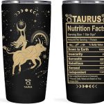Taurus Zodiac Gifts: Gothic Witchy 20oz Stainless Steel Insulated Constellation Tumbler - Taurus Products for men